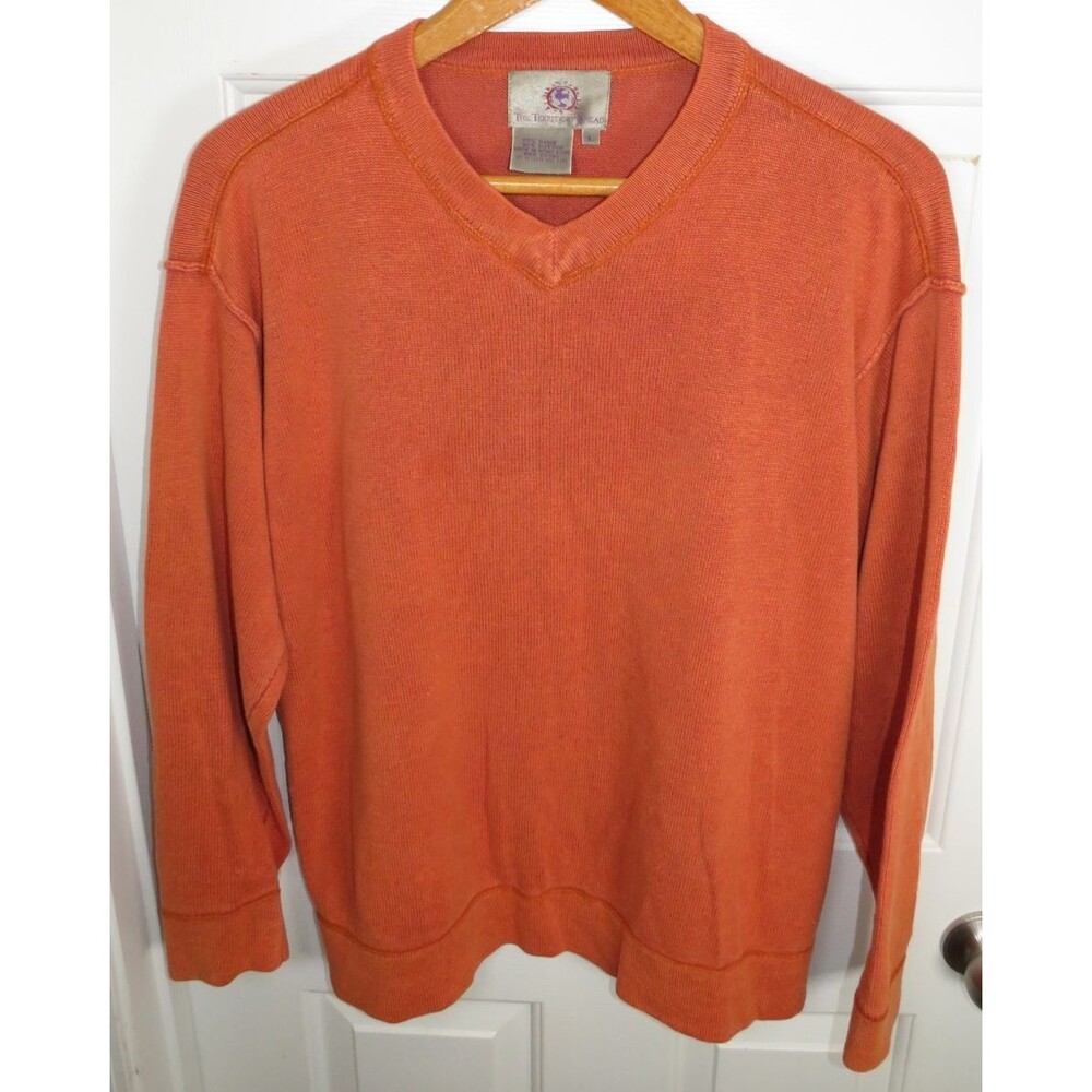 The Territory Ahead Men’s V-Neck Pullover Sweater Cotton Blend Size LG